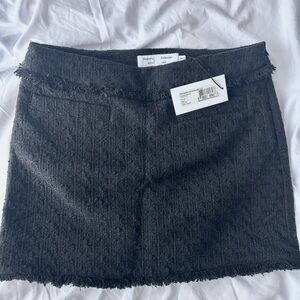 Proenza Schouler Black Ribbed Mini Skirt (brand new!)